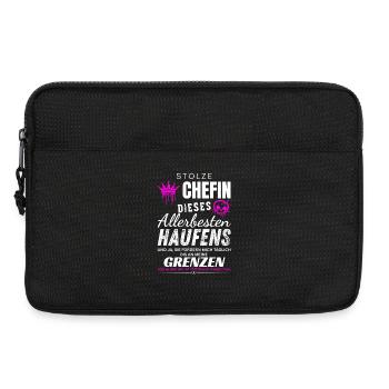 Stolze Chefin allerbester Haufen Chefin Geschenke - Laptoptasche 13" - Schwarz - Vorne