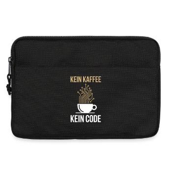 No Coffee No Code Programmer Computer Scientist - Laptop bag 13" - black - Front