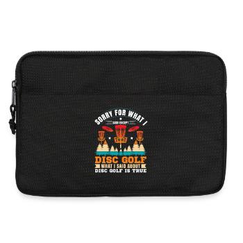 Cadeaux de disc golf Disc Golf - Sacoche pour ordinateur portable 13 pouces - noir - Devant