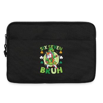 Einhorn-St. Patrick's Day - Laptoptasche 13" - Schwarz - Vorne
