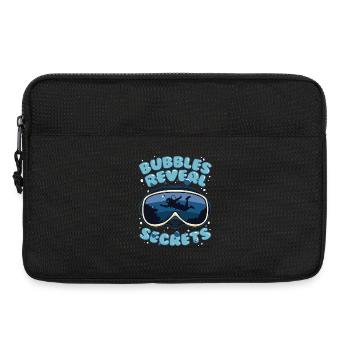 Taucher Tauchen Bubbles Reveal Secrets - Laptoptasche 13" - Schwarz - Vorne