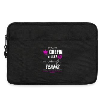Stolze Chefin wundervolles Team Chefin Geschenke - Laptoptasche 13" - Schwarz - Vorne