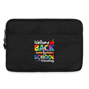 Lunch Lady Crew Tie Dye Leopard Back to School - Laptoptasche 13" - Schwarz - Vorne