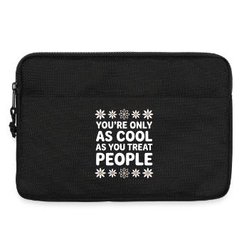 Saying Statement Respect Kindness Gift - Laptop bag 13" - black - Front