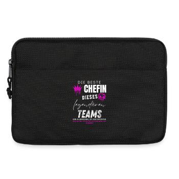 beste Chefin legendäres Team Chefin geschenke - Laptoptasche 13" - Schwarz - Vorne
