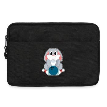 Hase Bowling Bowlingkugel Pin - Laptoptasche 13" - Schwarz - Vorne