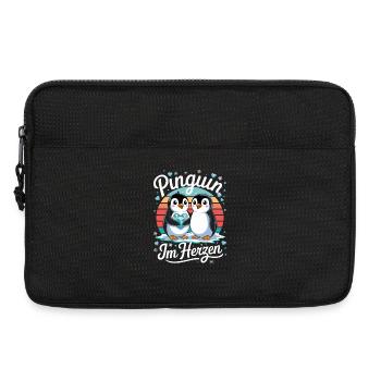  Pinguin Im Herzen Süße Pinguin Liebe Für Pinguin - Laptoptasche 13" - Schwarz - Vorne