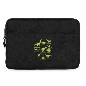 Dinosaurier Shirt für Dino Fans - Laptoptasche 13" - Schwarz - Vorne