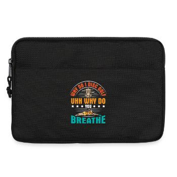 Cadeaux de disc golf Disc Golf - Sacoche pour ordinateur portable 13 pouces - noir - Devant