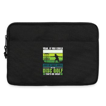 Cadeaux de disc golf Disc Golf - Sacoche pour ordinateur portable 13 pouces - noir - Devant