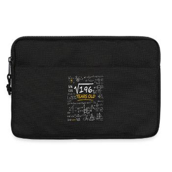 14 Years Birthday Math Formulas Funny - Laptop bag 13" - black - Front