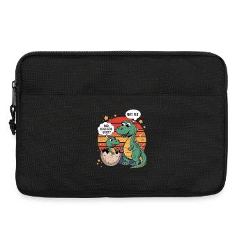 L’humour de dinosaure avec Dieu n’existe pas - Sacoche pour ordinateur portable 13 pouces - noir - Devant