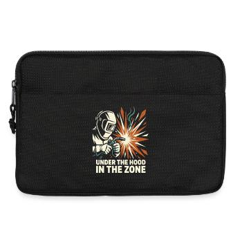Welder Helmet Spark Focus Design - Laptop bag 13" - black - Front