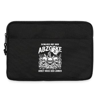 Schluss Mit Der Abzocke Arbeit Muss Sich Lohne - Laptoptasche 13" - Schwarz - Vorne