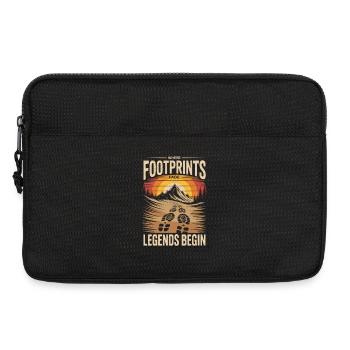 Berge Wandern Retro: Wo Legenden Beginnen - Laptoptasche 13" - Schwarz - Vorne