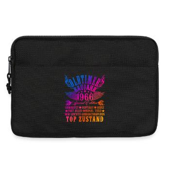 60th Birthday Man Woman 60 Years Decoration 1966 Gift - Laptop bag 13" - black - Front