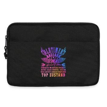60th Birthday 60 Years Decoration 1965 Gift Funny - Laptop bag 13" - black - Front