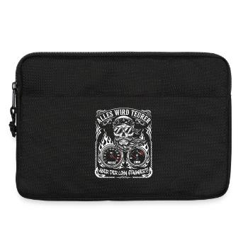 Everything is getting more expensive, but wages are stagnating - Laptop bag 13" - black - Front