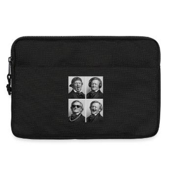 Richard Wagner - Laptoptasche 13" - Schwarz - Vorne