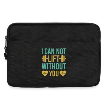Fitness Motivation Bodybuilder I Can Not Lift - Laptoptasche 13" - Schwarz - Vorne
