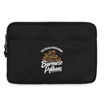 Python-Liebhaber Schlangen-Mama Terrarium-Reptilien-Papa - Laptoptasche 13" - Schwarz - Vorne