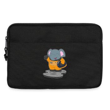 Elephant Astronaut Space - Laptop bag 13" - black - Front