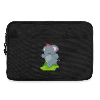 Elephant Jogger Jogging Sport - Laptop bag 13" - black - Front