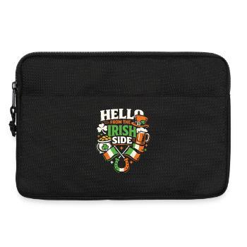 Hello from the Irish Side | St. Patrick's Day - Laptoptasche 13" - Schwarz - Vorne