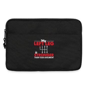 Left Leg Stronger Manual Shift Driver - Laptop bag 13" - black - Front