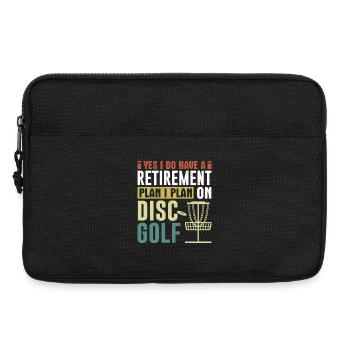 Cadeaux de disc golf Disc Golf - Sacoche pour ordinateur portable 13 pouces - noir - Devant