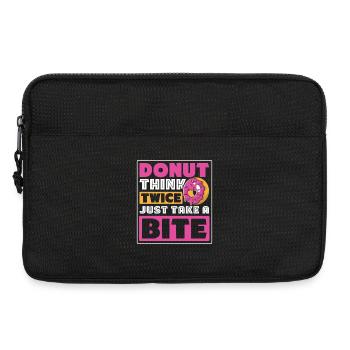 Restauration rapide en donuts - Sacoche pour ordinateur portable 13 pouces - noir - Devant