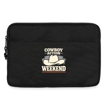 Cowboy action shooter. Cowboy action shooter - Laptop bag 13" - black - Front