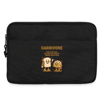 Pain au levain à la pâte Carbivore Alimente votre journée - Sacoche pour ordinateur portable 13 pouces - noir - Devant