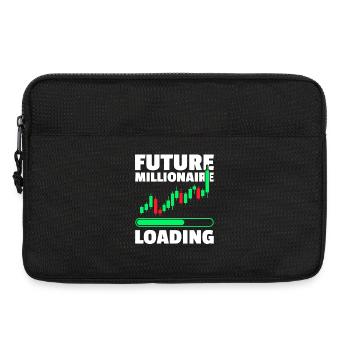Future Millionaire Aktienmarkt Börse Trader - Laptoptasche 13" - Schwarz - Vorne