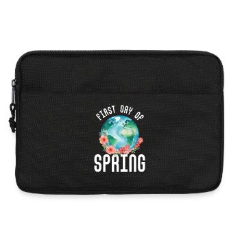 Premier jour du printemps Joyeuses Pâques Ostara Eostre - Sacoche pour ordinateur portable 13 pouces - noir - Devant