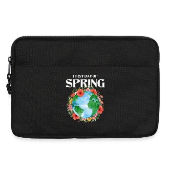 Premier jour du printemps Joyeuses Pâques Ostara - Sacoche pour ordinateur portable 13 pouces - noir - Devant