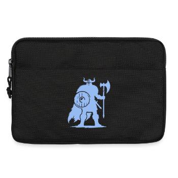 Wikinger Krieger mit Axt und Schild - Laptoptasche 13" - Schwarz - Vorne