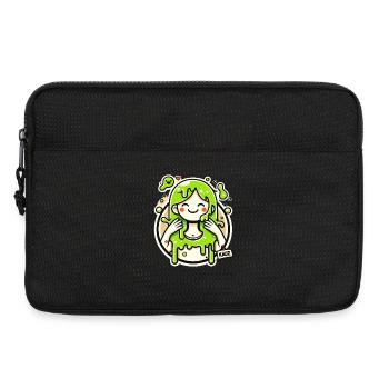 Illustration de la fille lime slime - Sacoche pour ordinateur portable 13 pouces - noir - Devant