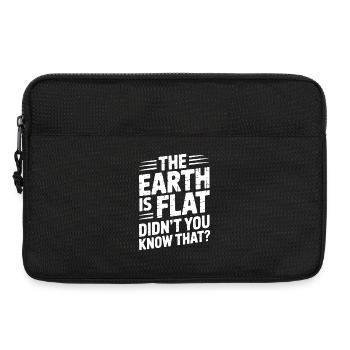 Die Erde ist flach  wusstest du das nicht - Laptoptasche 13" - Schwarz - Vorne