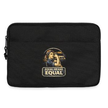 Feminism Feminist Feminist Equal Means Equal - Laptop bag 13" - black - Front