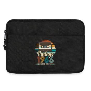 60 Year Anniversary 1966 Birthday Gift - Laptop bag 13" - black - Front