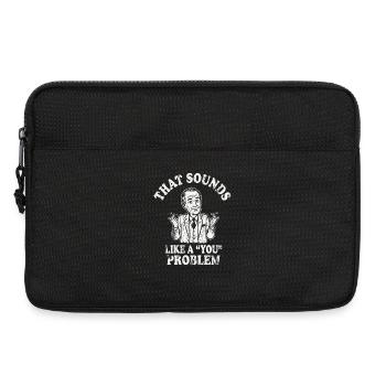 T-shirt sarcasme pour les amateurs d’humour - Sacoche pour ordinateur portable 13 pouces - noir - Devant