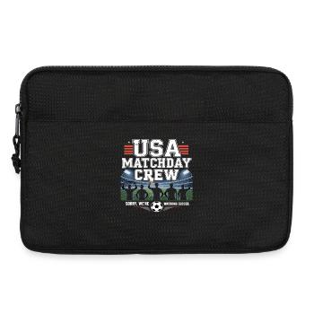 USA Matchday Crew – Soccer Fan - Laptop bag 13" - black - Front