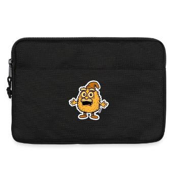 Entsetzter Gartenzwerg Wichtel Cartoon - Laptoptasche 13" - Schwarz - Vorne