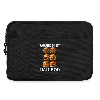 Dad Bod Burger Grid - Laptoptasche 13" - Schwarz - Vorne