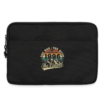 Cadeau d’anniversaire vintage vintage 1996 - Sacoche pour ordinateur portable 13 pouces - noir - Devant