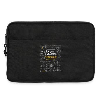 Formules mathématiques pour l’anniversaire de 16 ans Drôle - Sacoche pour ordinateur portable 13 pouces - noir - Devant