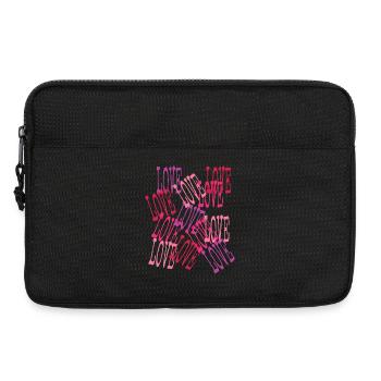 Love en Cascade Lettrage Romantique - Sacoche pour ordinateur portable 13 pouces - noir - Devant
