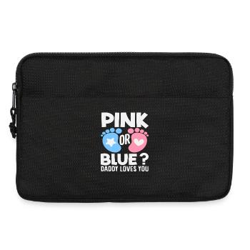 Pink Oder Blau Papa Liebt Dich Reveal - Laptoptasche 13" - Schwarz - Vorne