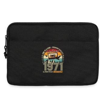 55e anniversaire cadeau de mari millésime mars 1971 - Sacoche pour ordinateur portable 13 pouces - noir - Devant